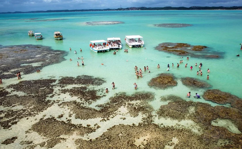 Piscinas naturais e águas cristalinas em Maragogi, Alagoas